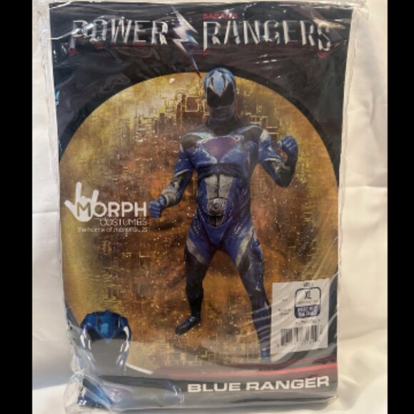 Morphsuits MorphCostumes Blue Power Ranger Costume ADULT NEW - Picture 1 of 4